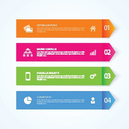 Arrow Infographic Design Elements. Vector Illustration. Stock Vector ...