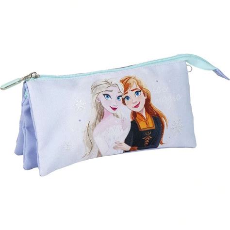 Disney Estuche Portatodo Frozen Con 3 Compartimentos Ideal Para