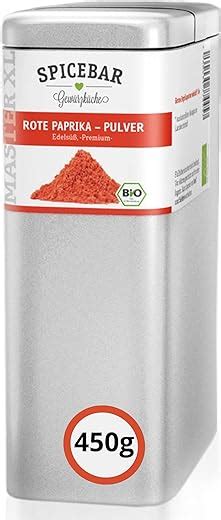 Spicebar Bio Paprika edelsüß aus Spanien 450g Kaffee Tee Gewürze Shop