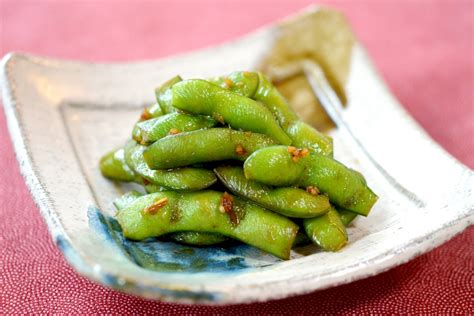 枝豆のにんにく醤油炒め