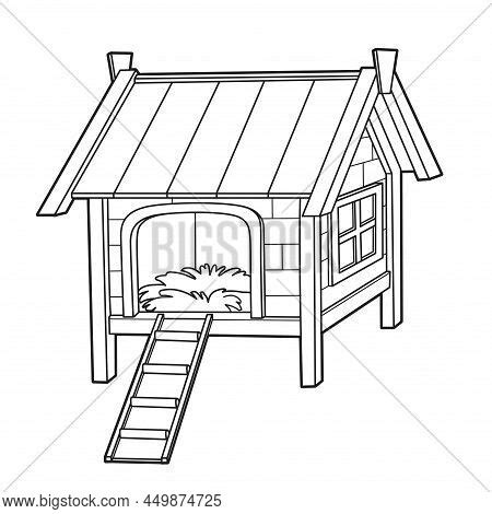 Wooden Chicken Coop Vector Photo Free Trial Bigstock