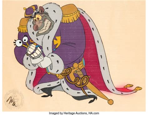 The Great Mouse Detective Ratigan Production Cel Walt Disney By