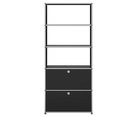 Usm Haller Shelving Graphite Black Architonic