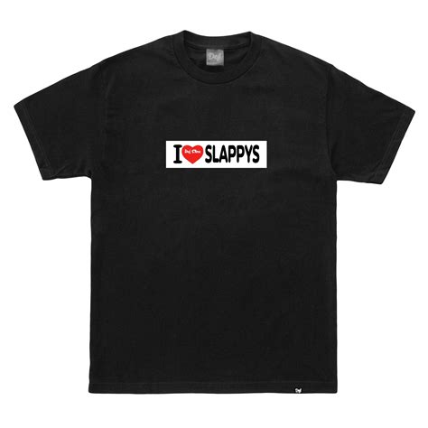 I Love Slappys Premium Tee Black Pre Order Def Store