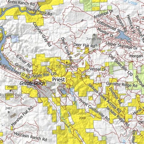 California Deer Hunting Zone D6 Map Map By Huntdata Llc Avenza Maps