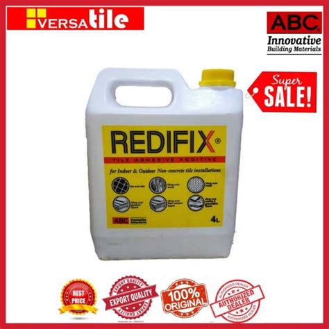 Abc Redifix 4l And 1l Tile Adhesive Additive Lazada Ph