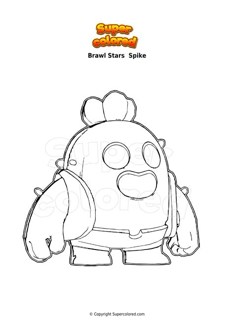 Coloriage Brawl Stars Spike