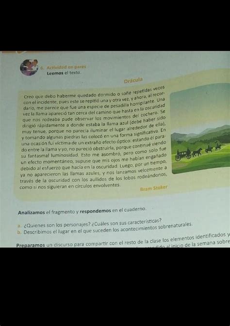 a quienes son los personajes Cuáles son sus características b