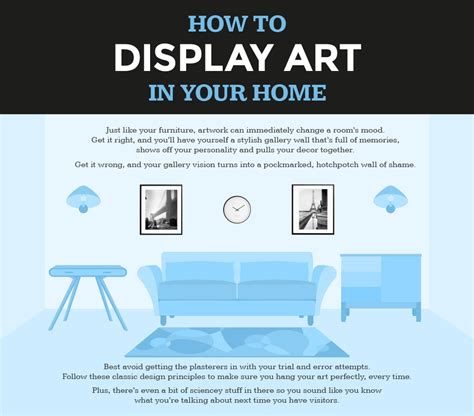 How To Display Art In Your Home Venngage Infographic