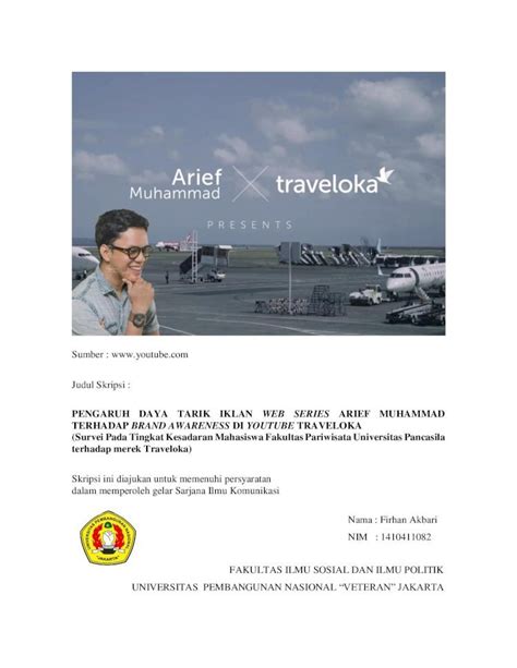 Pdf Pengaruh Daya Tarik Iklan Web Series Arief Repository Upnvj Ac