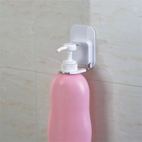 Custom Plastic Shower Gel Shampoo Hook Self Adhesive Wall Mounted