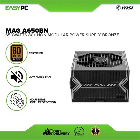 Msi Mag A Bn Mag A Bn Bronze Psu Watts Non Modular