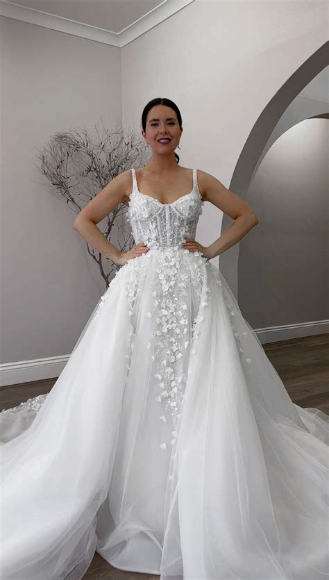 Wedding dress with pants and detachable skirt 60 photos - Vianawedding.com