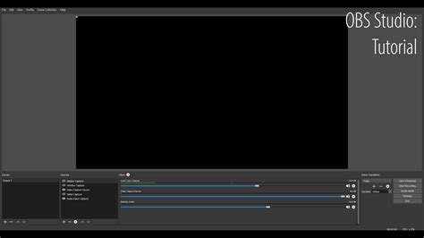 Obs Studio Tutorial The Basics Youtube