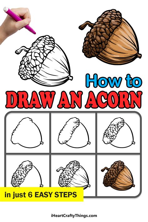 Oak Tree Drawing Easy Acorn Drawing Easy - McDonnell Hiscambeste