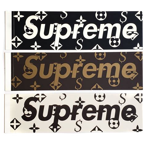 Supreme Louis Vuitton Box Logo Stickers | Supreme Stickers