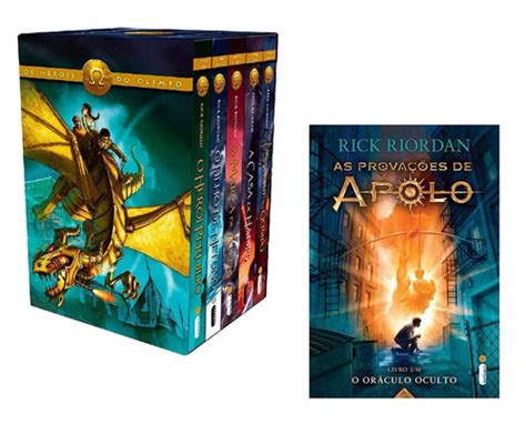 Kit Box Os Heróis Do Olimpo O Oráculo Oculto 6 Livros R 165 90