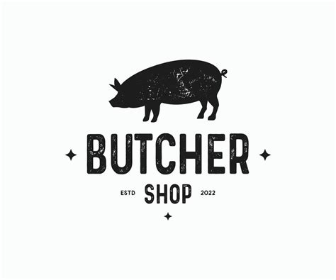 Butcher Shop Logo Design Vector Template. Best Butcher Logo. 10628667 ...