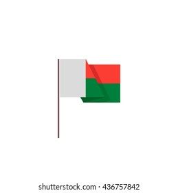 Madagaskar Flag Stock Vector Royalty Free 436757842 Shutterstock