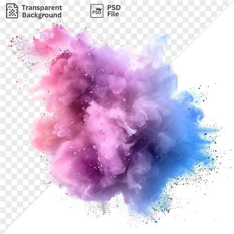 Premium Psd Abstract Chalk Dust Vector Symbol Pastel Cloud On A