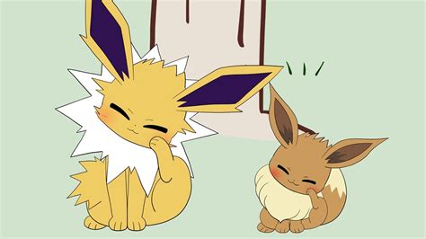 Eevee Wants To Imitate Jolteon Who Is Cool And Cute Pokémon