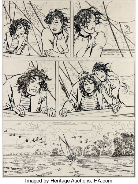 Original Comic Art Panel Pages Milo Manara El Gaucho Casterman 1995