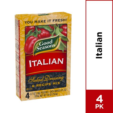 Good Seasons Italian Dry Salad Dressing And Recipe Mix 4 Ct Packets