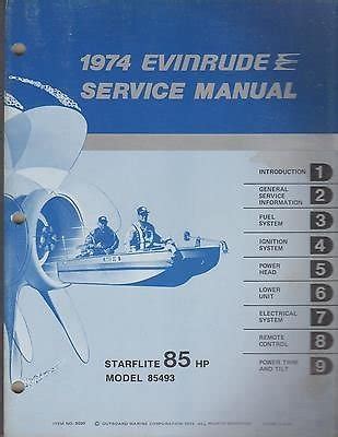 Evinrude Outboard Starflite Hp Models Service Manual Used