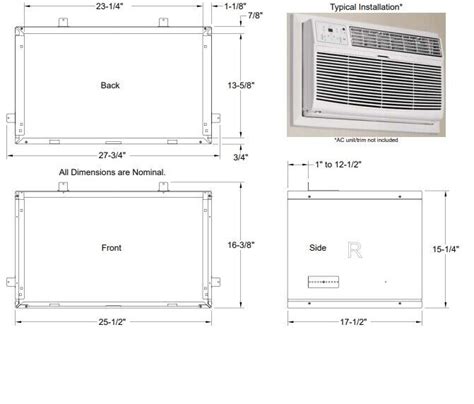 10k Btu 230 208 Volt Through The Wall Unit Air Conditioner W Heat