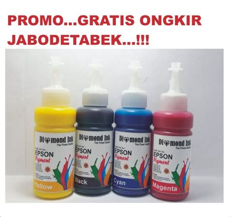 Jual Paket Tinta Isi Ulang Epson Pigment Diamond Ink Best Quality Free