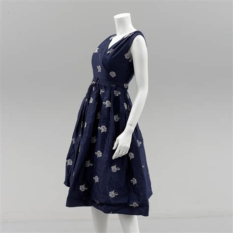 A Christian Dior 1950s Midnight Blue Cocktail Dress Bukowskis