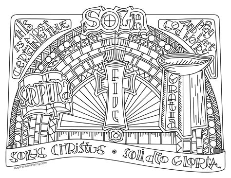 Coloring Page For Reformation Sunday Free Coloring Sheets Easy