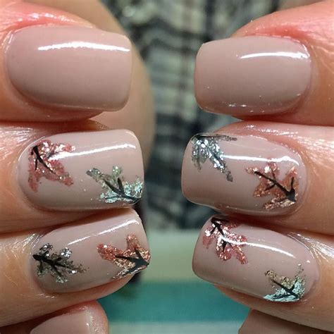 Neutral Autumn Fall Nail Art Kayley Cairns Nailykayley On