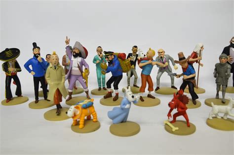 Lot de 50 figurines Tintin la collection officielle édition