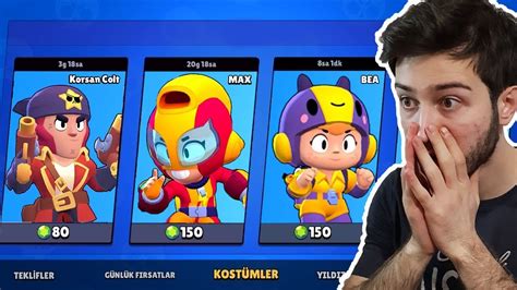 GÜNCELLEME GELDİ YENİ KARAKTERLER ve SKİNLERİ ALDIM Brawl Stars