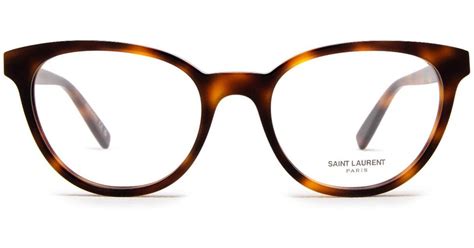 Saint Laurent Sl 589 Havana Glasses In Black Lyst