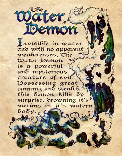 The Water Demon By Charmed BOS On DeviantArt Charmed Book Of Shadows