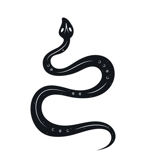 Snake Minimalist Style Tattoo 11453399 Vector Art At Vecteezy