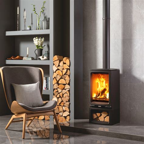 Stovax Vogue Midi T Tall Eco Wood Burning Multi Fuel Stove Flames Co Uk