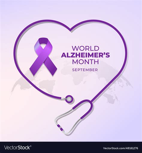 Graphic Of World Alzheimers Month Good For World Vector Image