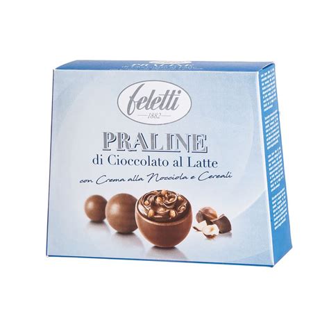 Praline Di Cioccolato Al Latte Ripiene Di Crema Alla Nocciola E Cereali