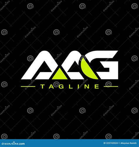 Letters AAG A A G Initials Logo Design Stock Vector Illustration Of