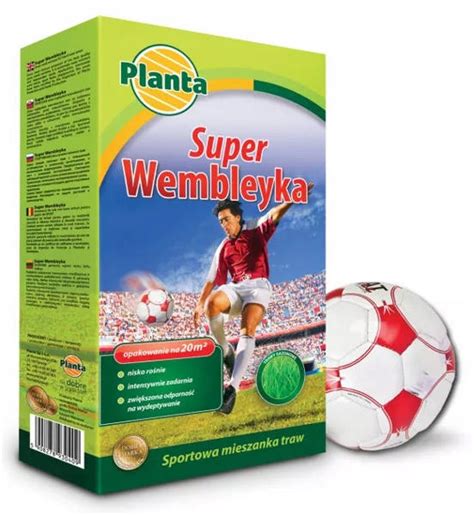 Nasiona Traw Planta Super Wembleyka 0 9 Kg Trawa Odporna Na