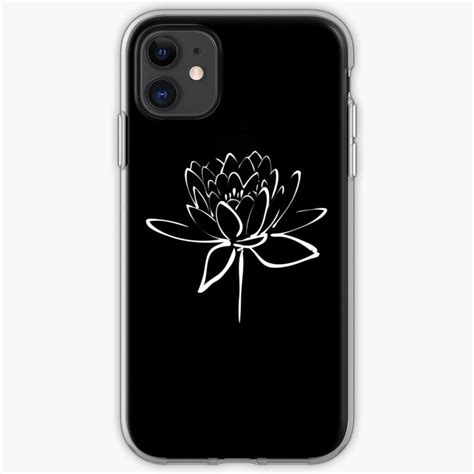 Lotus Flower Calligraphy White Iphone Case Cover By Makanahele Aff