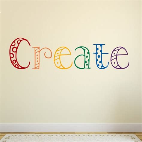 Create Something Wall Decal Craft Room Sign Craft Room Etsy