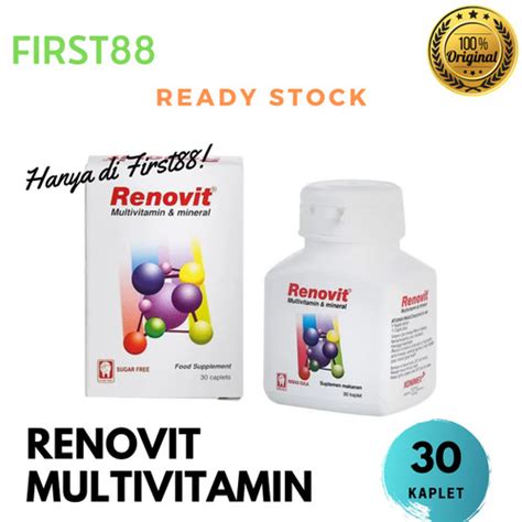 Jual RENOVIT Multivitamin Dan Mineral Isi 30 Tablet Jakarta Utara