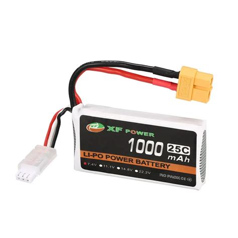 XF POWER Lipo Battery 7 4V 1000mAh 25C 2S 2S1P Lipo Battery XT60 Plug