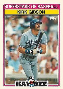 Topps Kay Bee Superstars Of Baseball Kirk Gibson Tigers Card