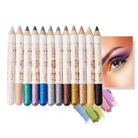 Mimore Lidschatten Bleistift Farben Set Glitter Lidschatten Stift