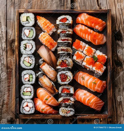 Sushi Set Frame Sushi Mockup Nori Maki Banner Norimaki Pattern